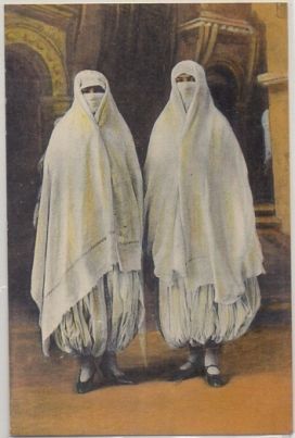 POSTAL DE AFRICA. ARGELIA. TIPOS DE MUJER ARABE