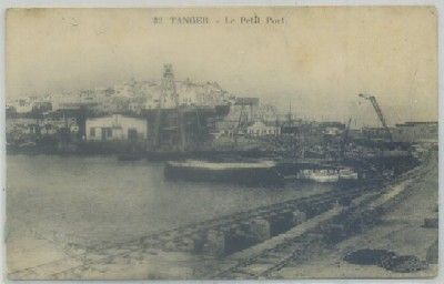 POSTAL DE MARRUECOS. TANGER. LE PETIT PORT Nº 32