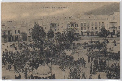 POSTAL DE MARRUECOS. TETUAN. PLAZA DE ESPAÑA