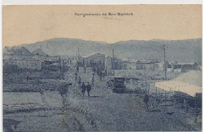 POSTAL DE MARRUECOS. CAMPAMENTO DE BEN KARRICH