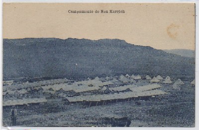 POSTAL DE MARRUECOS. CAMPAMENTO DE BEN KARRICH