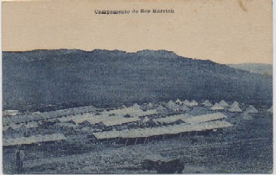 POSTAL DE MARRUECOS. CAMPAMENTO DE BEN KARRICH