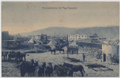 POSTAL DE MARRUECOS. CAMPAMENTO DE BEN KARRICH
