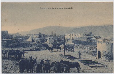POSTAL DE MARRUECOS. CAMPAMENTO DE BEN KARRICH