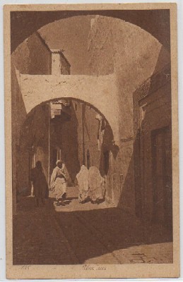 POSTAL DE MARRUECOS. UNE RUE