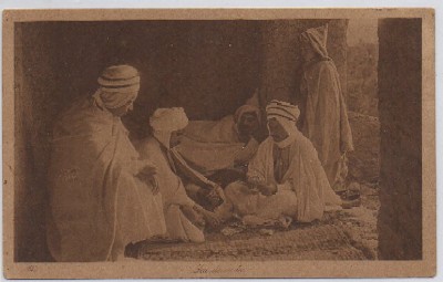 POSTAL DE MARRUECOS. JEU DE CARTES