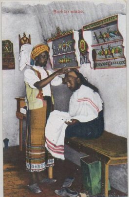 POSTAL DE MARRUECOS. BARBIER ARABE