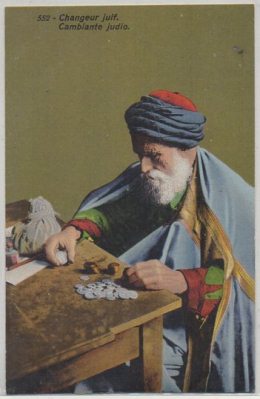 POSTAL DE MARRUECOS. CAMBIANTE JUDIO