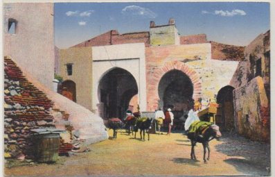 POSTAL DE MARRUECOS. TETUAN. INTERIOR DE LA PUERTA DE CEUTA