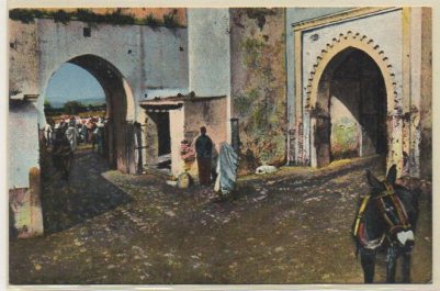 POSTAL DE MARRUECOS. TETUAN. INTERIOR DE LA PUERTA DE TANGER
