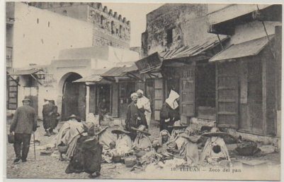 POSTAL DE MARRUECOS. TETUAN. ZOCO DEL PAN Nº 10