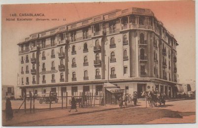 POSTAL DE MARRUECOS. CASABLANCA. HOTEL EXCELSIOR