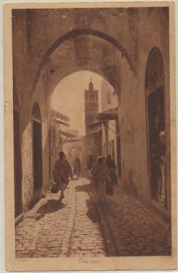 POSTAL DE MARRUECOS. UNE RUE