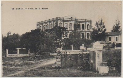 POSTAL DE SENEGAL. DAKAR. HOTEL DE LA MARINE