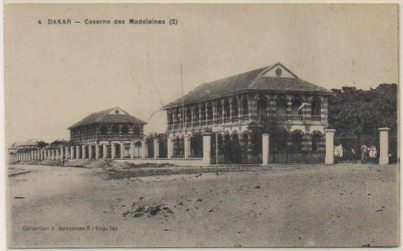 POSTAL DE SENEGAL. DAKAR. CASERNE DES MADELAINES
