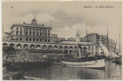 POSTAL DE ARGELIA. LE PALAIS CONSULAIRE