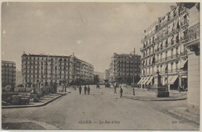 POSTAL DE ARGELIA. LA RUE D'ISLY