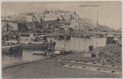 POSTAL DE MARRUECOS. TANGER. EL PUERTO