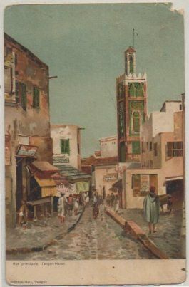 POSTAL DE MARRUECOS. TANGER. RUI PRINCIPALE