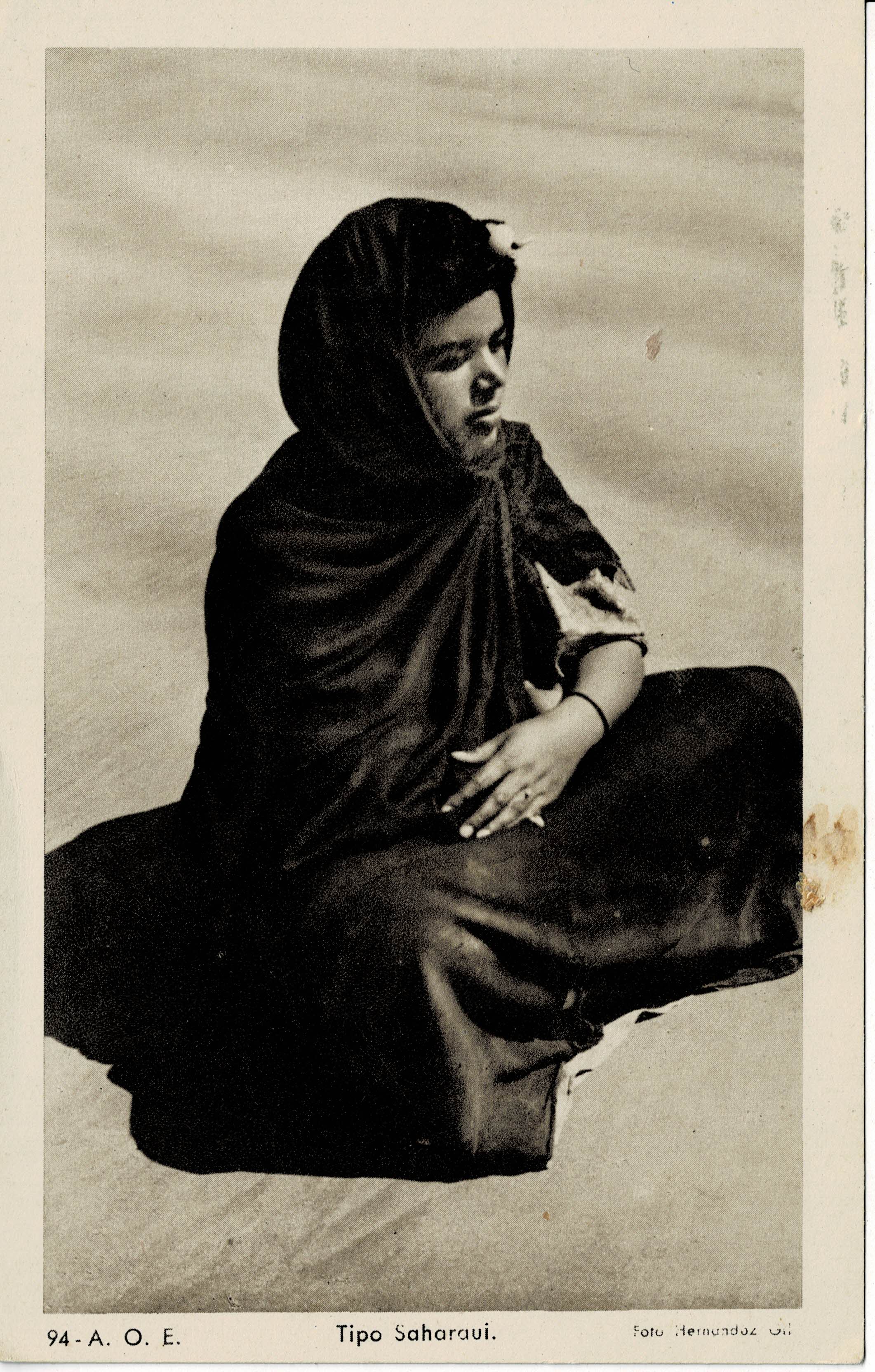 POSTAL DE A.O.E. TIPO SAHARAUI.