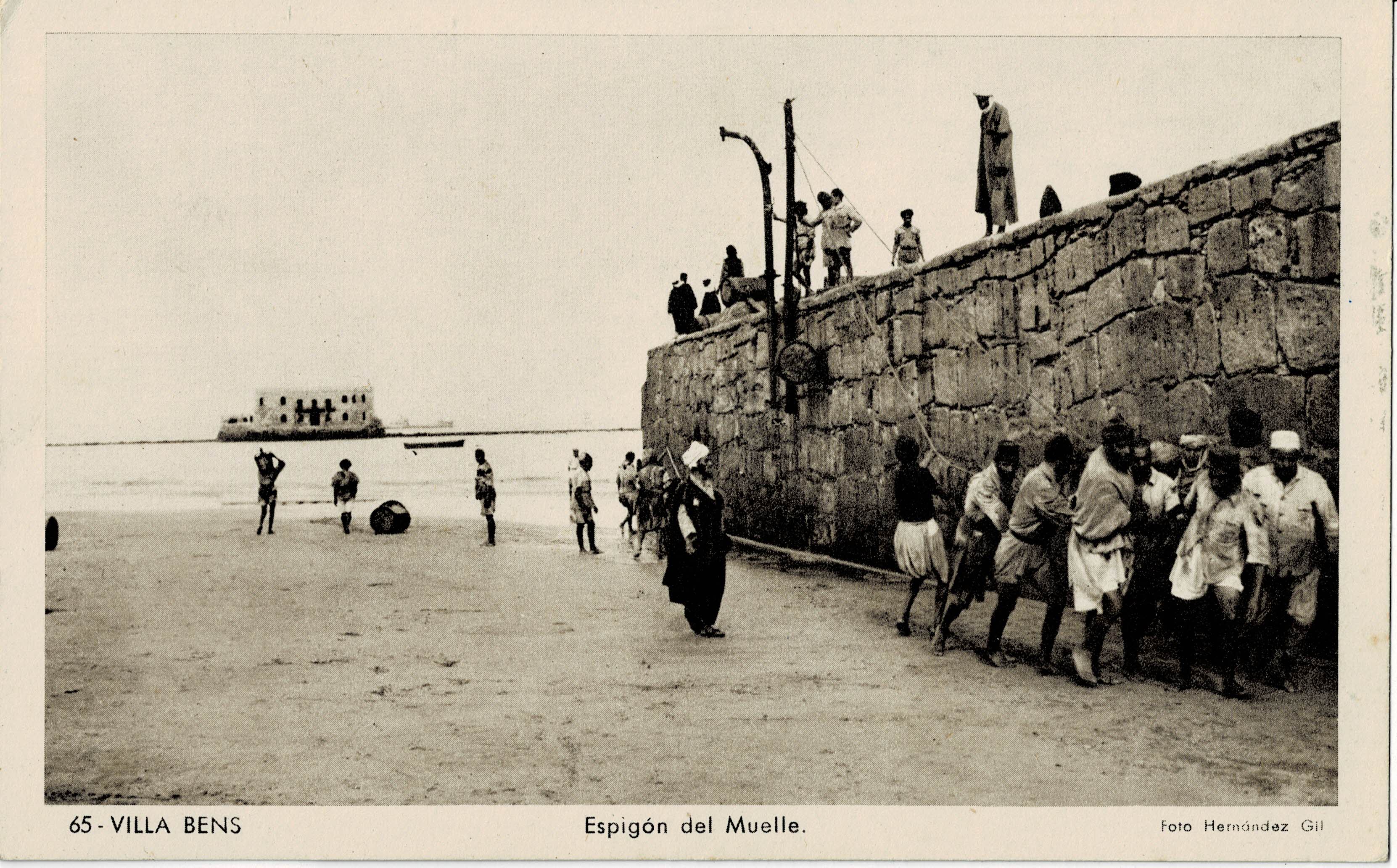 POSTAL VILLA BENS. ESPIGON DEL MUELLE