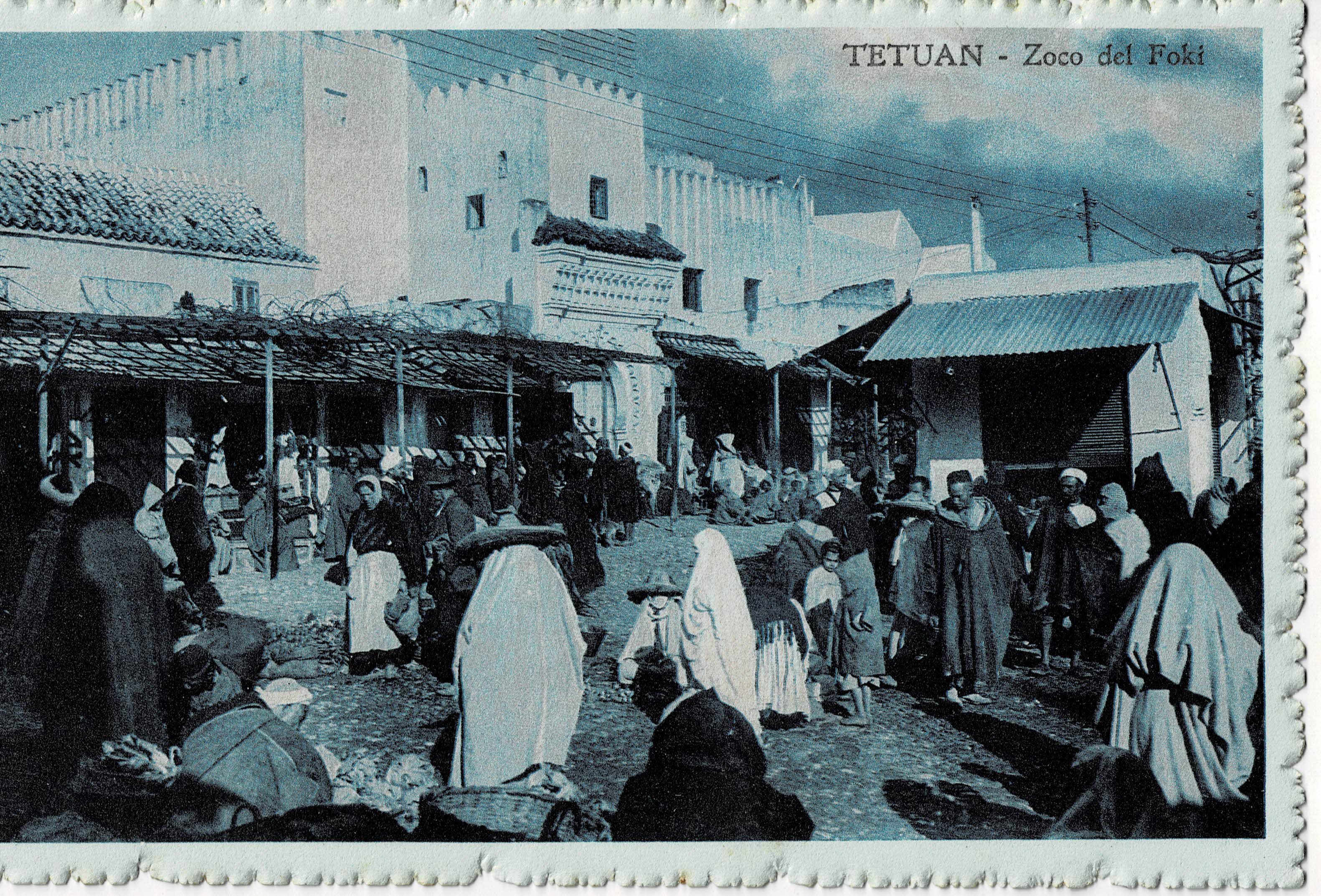 POSTAL DE TETUAN. ZOCO DEL FOKI