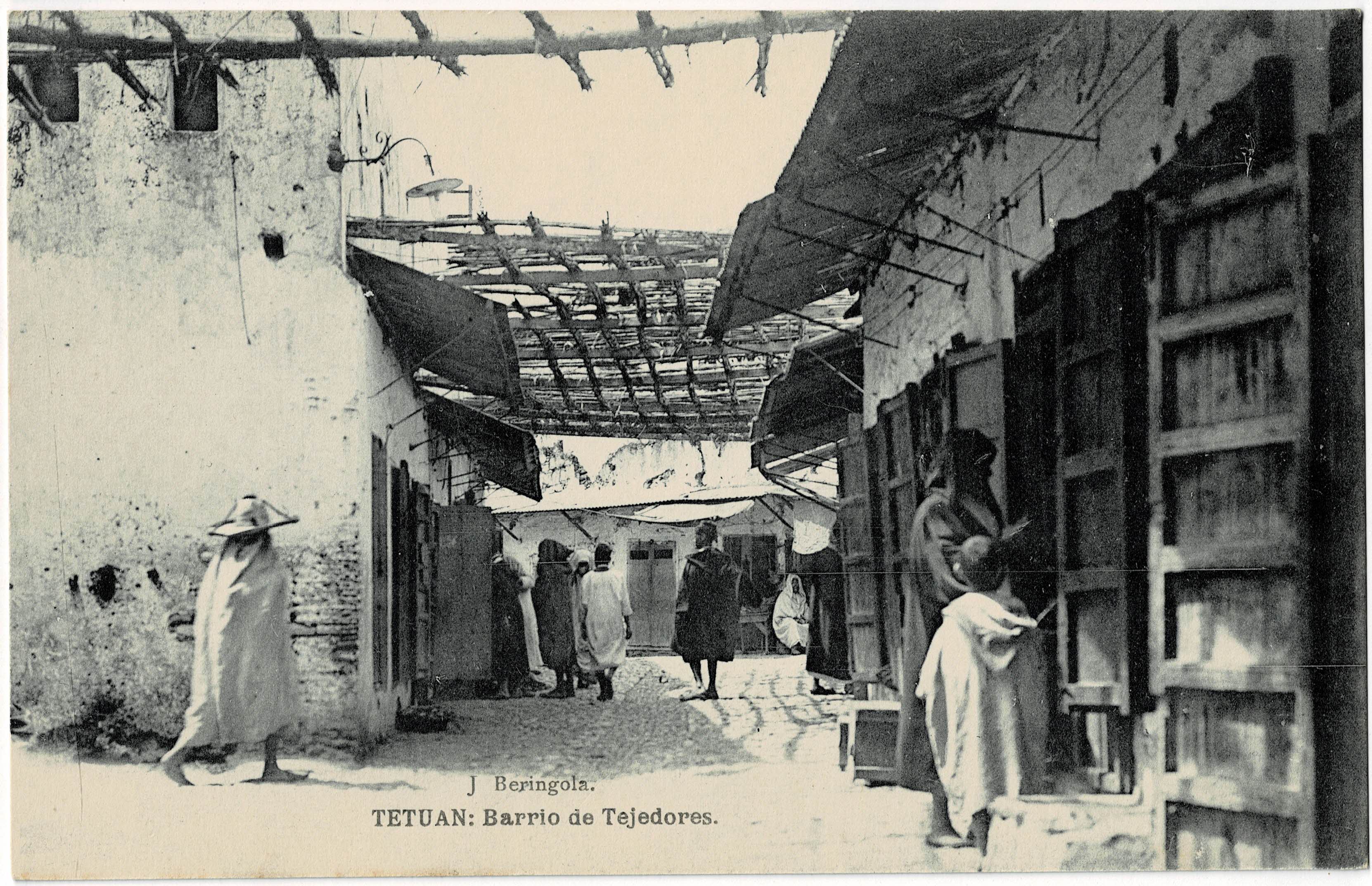 POSTAL DE TETUAN. BARRIO DE TEJEDORES