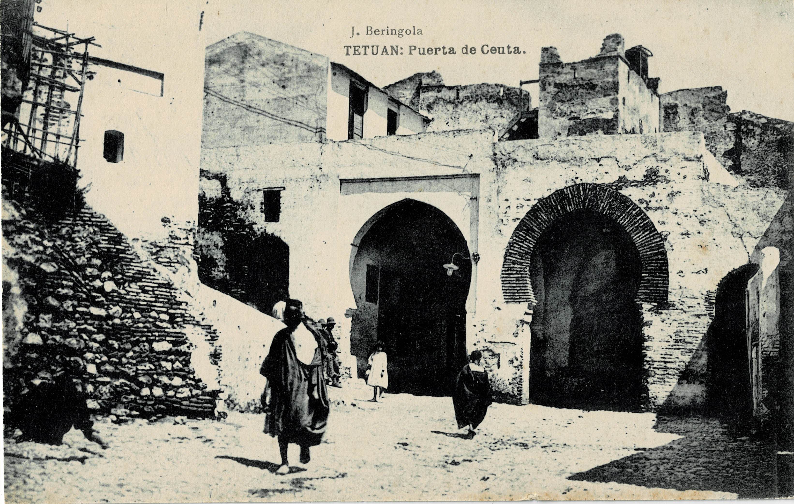 POSTAL DE TETUAN. PUERTA DE CEUTA.