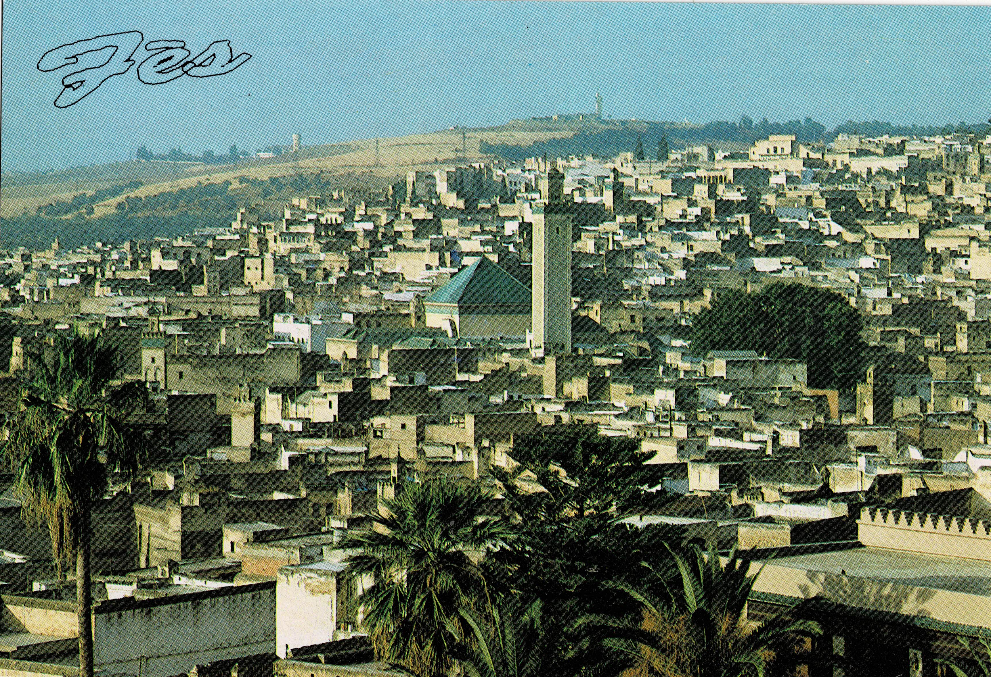 POSTAL DE MARRUECOS. PANORAMICA DE FES