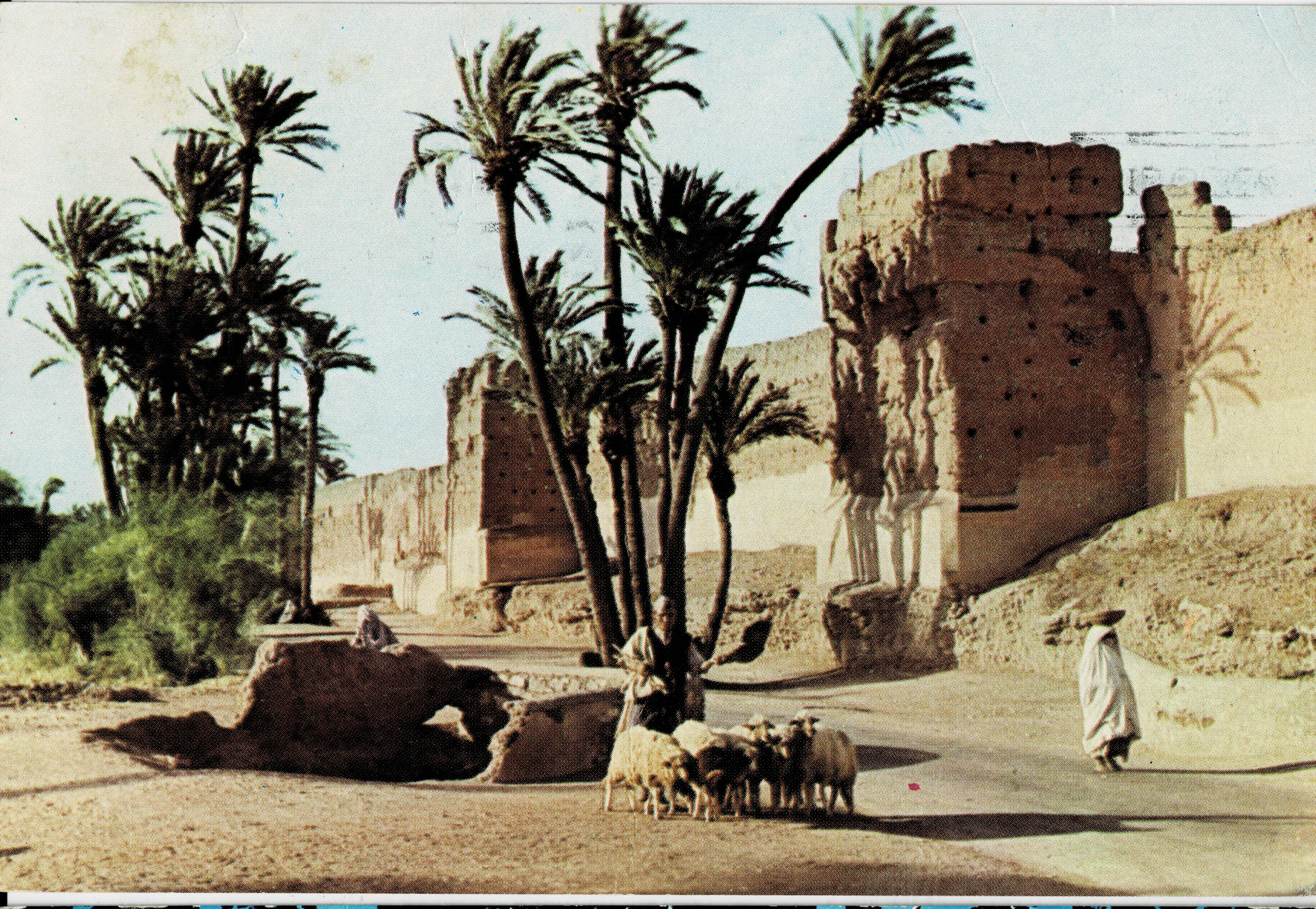POSTAL DE MARRUECOS. MURALLAS