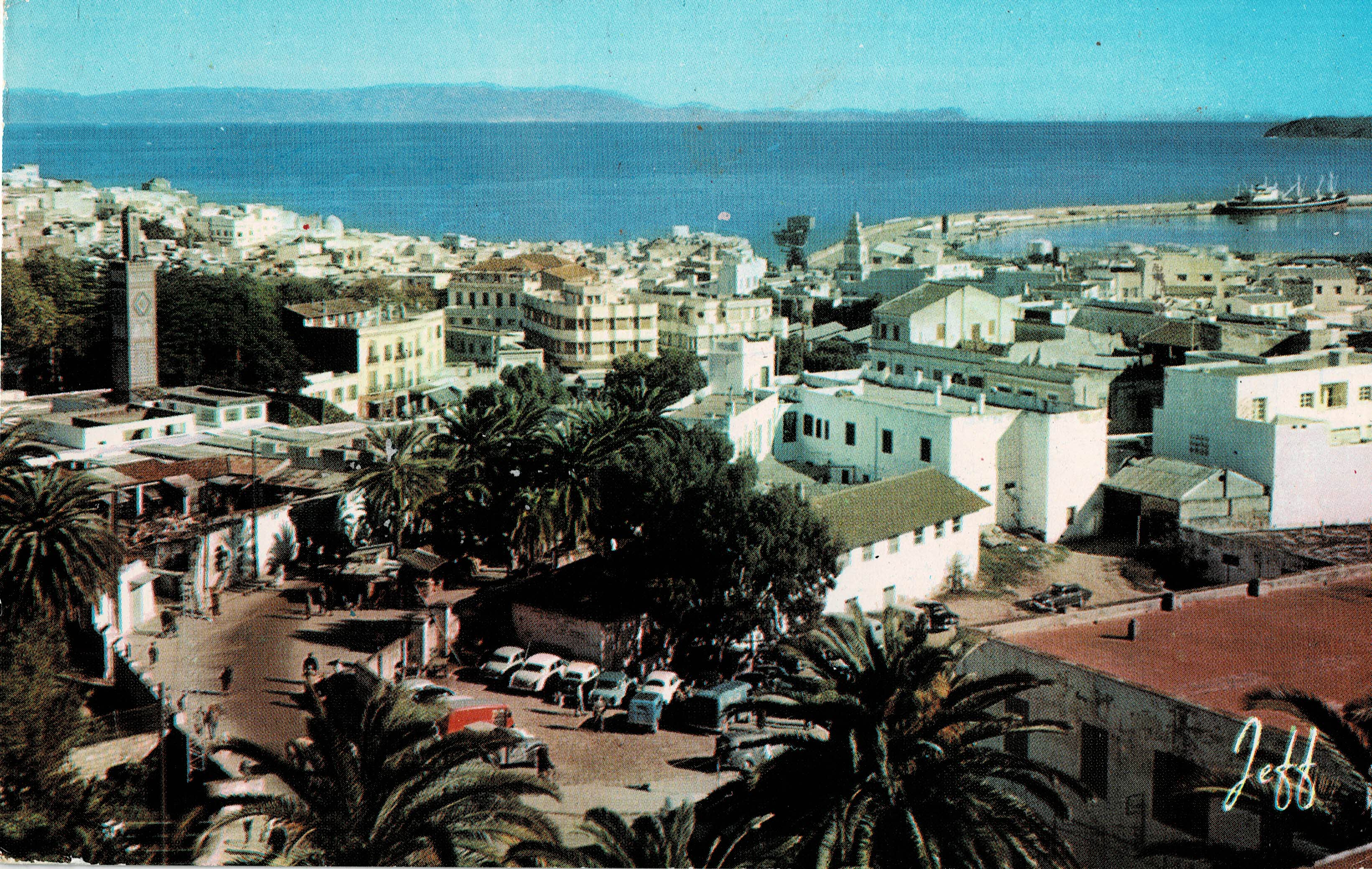 POSTAL DE MARRUECOS. TANGER PANORAMA SUR LA BAIE