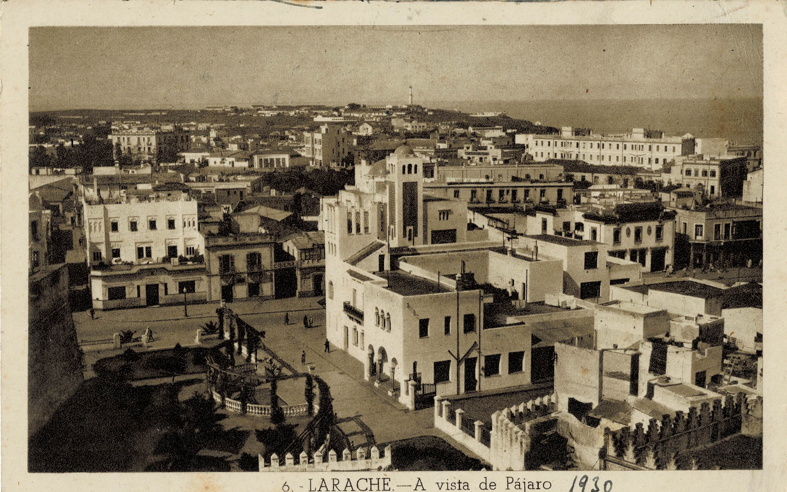 POSTAL DE MARRUECOS. LARACHE A VISTA DE PAJARO