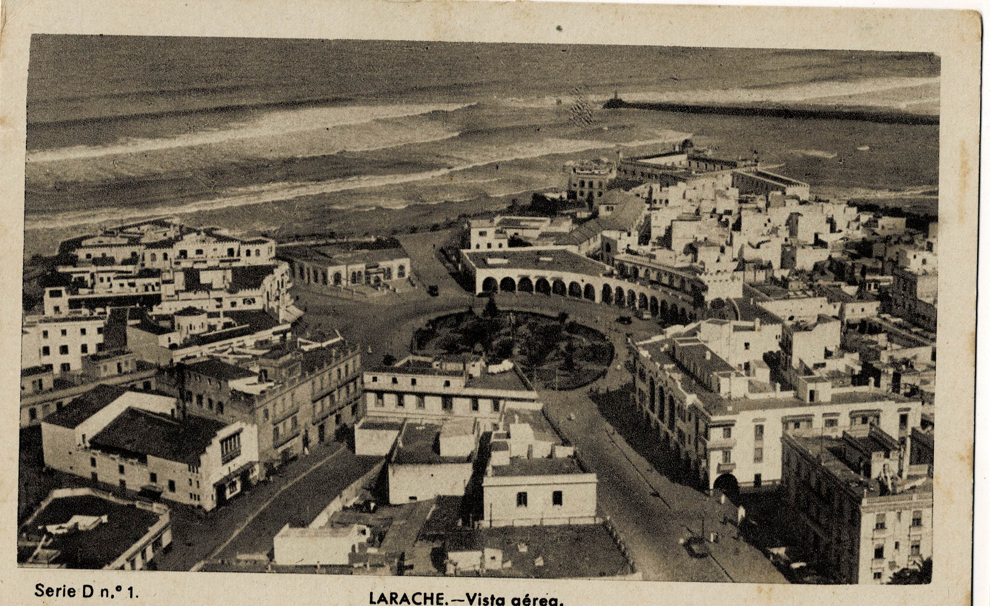 POSTAL DE MARRUECOS. LARACHE. VISTA AEREA