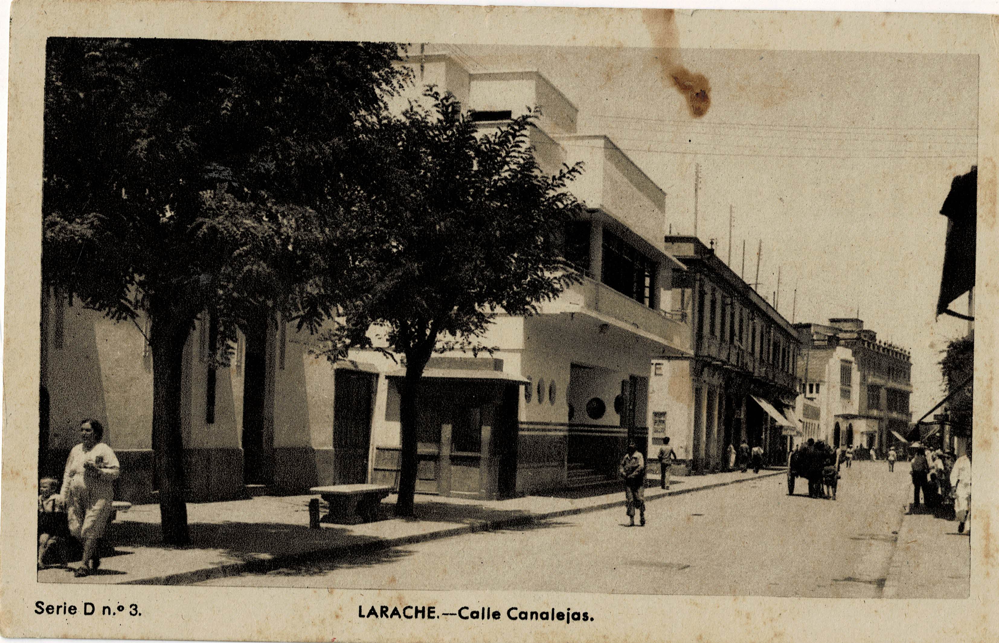 POSTAL DE MARRUECOS. LARACHE. CALLE CANALEJAS