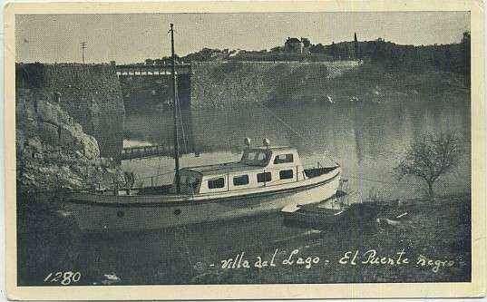 POSTAL DE ARGENTINA - VILLA DEL LAGO. EL PUENTE NEGRO Nº 1280