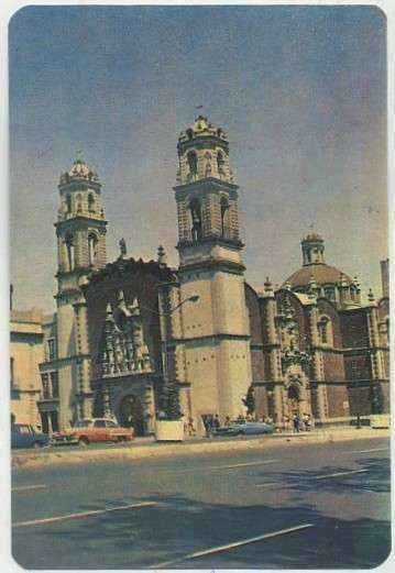 POSTAL DE MEXICO D. F. IGLESIA DE LA SANTA VERACRUZ