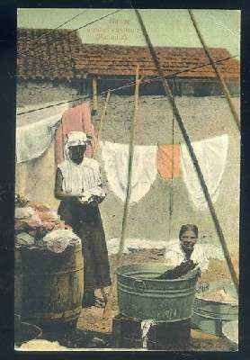 POSTAL DE PANAMÁ. NATIVE WASHER WOMEN