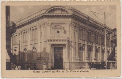 POSTAL DE ARGENTINA. CORDOBA. BANCO ESPAÑOL DEL RIO DE LA PLATA