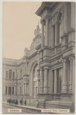 POSTAL DE ARGENTINA. CORDOBA. ESCUELA GENERAL CABRERA