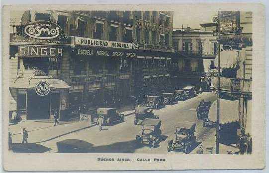 POSTAL DE ARGENTINA. BUENOS AIRES. CALLE PERU