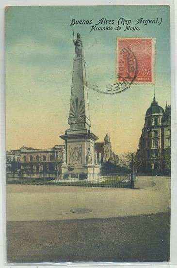 POSTAL DE ARGENTINA. BUENOS AIRES. PIRAMIDE DE MAYO