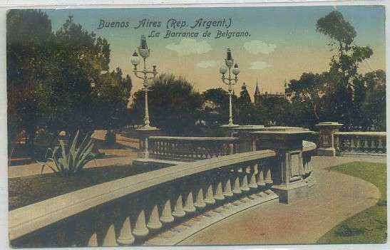 POSTAL DE ARGENTINA. BUENOS AIRES. LA BARRANCA DE BELGRANO Nº 49