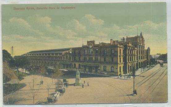 POSTAL DE ARGENTINA. BUENOS AIRES. ESTACION ONCE DE SEPTIEMBRE