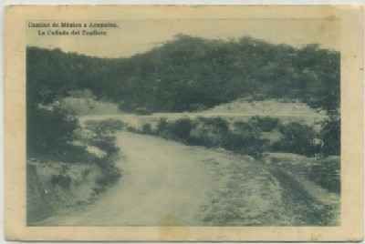 POSTAL DE MEXICO. CAMINO DE MEXICO A ACAPULCO. LA CAÑADA DEL ZOPILOTE