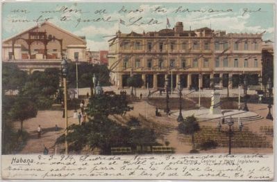 POSTAL DE CUBA. HABANA. PARQUE CENTRAL Y HOTEL INGLATERRA