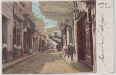 POSTAL DE CUBA. HABANA. CALLE OBISPO