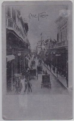 POSTAL DE ARGENTINA. BUENOS AIRES. CALLE FLORIDA. FORMATO EN ALUMINIO
