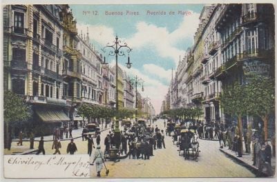 POSTAL ANTIGUA DE ARGENTINA. BUENOS AIRES. AVENIDA DE MAYO. Nº 12