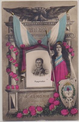 POSTAL ANTIGUA DE ARGENTINA. RECUERDO DE A. ARMONIA. AV. MAYO 1902
