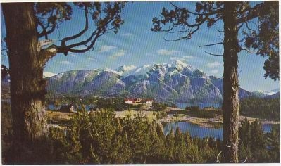 POSTAL DE ARGENTINA. BARILOCHE. PANORAMA Y VILLA LLAO LLAO